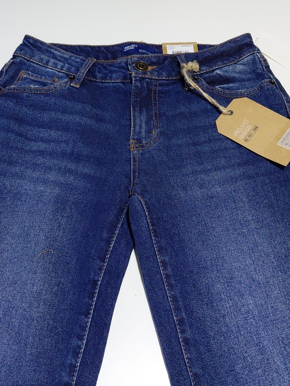 PROJECT INDIGO Women's Low Rise Baggy Bootcut Dark Blue Jeans Size 0
